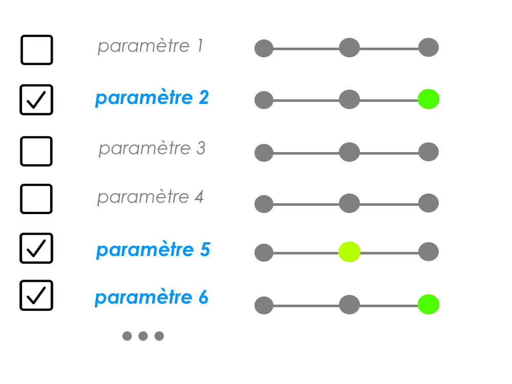 beaucoup de paramètres personnalisables